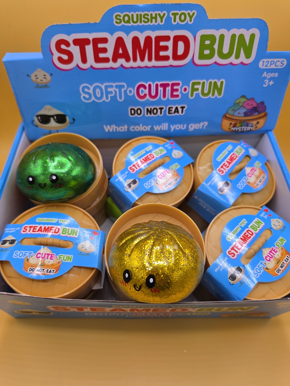Squishy Toy - Gold and Green
